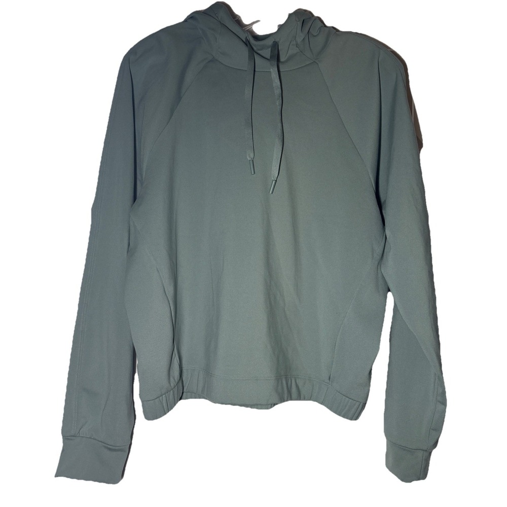Yogalicious Hoodie Women Green Excellent Pullover Raglan Activewear L Large